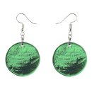 Ohrringe kreisrund, grun, Capiz