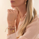 Pleasure Rosenquarz goldfarbiges Armband