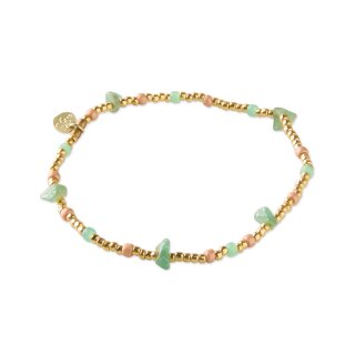 Flashy Aventurin goldfarbiges Armband
