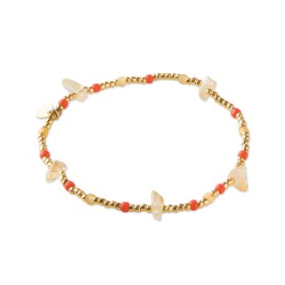 Flashy Citrin goldfarbiges Armband