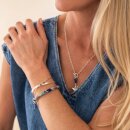Artistic Lapislazuli silberfarbiges Armband