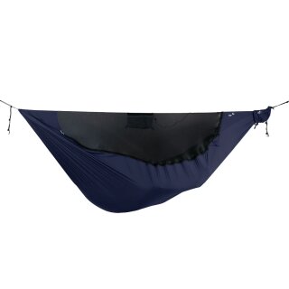 Lightest Pro Ultraleichte Outdoor-Hängematte mit Insektenschutz - Navy Blue
