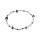 Flashy Lapislazuli silberfarbiges Armband