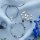 Flashy Lapislazuli silberfarbiges Armband