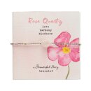 Wanting Rosenquarz Armband Silberfarben
