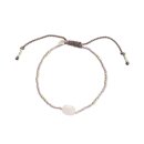 Wanting Rosenquarz Armband Silberfarben
