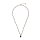 Wishing Schwarzer Onyx Halskette Goldfarben