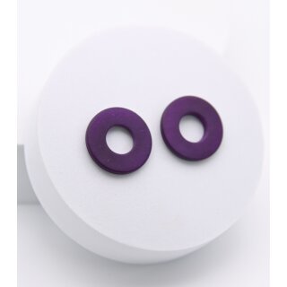 OHRRINGE Ringe aubergine, Tagua dm 2,3cm