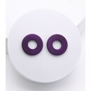 OHRRINGE Ringe aubergine, Tagua dm 2,3cm