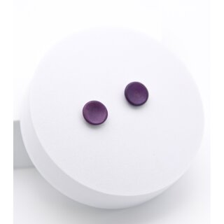OHRRINGE aubergine, Tagua dm 1,2cm