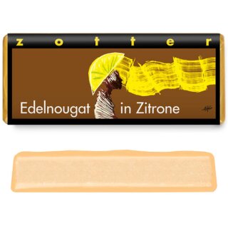 Edelnougat in Zitrone