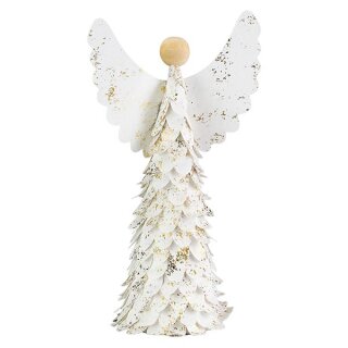 Engel 50cm, weis-gold, Papier