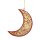 Anhanger Mond M Kaschmir handbemalt, Pappmache