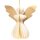 Papierdeko Engel Origami 7cm weis-gold, Papier