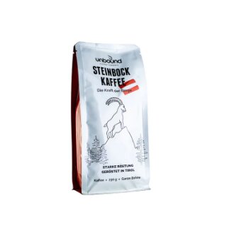 Steinbock Kaffee - Die Kraft der Berge (230g ganze Bohnen)