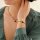 Wanting Schwarzer Onyx Armband Goldfarben