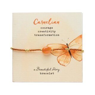 Wanting Karneol Armband Goldfarben