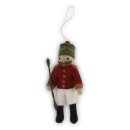 Nußknacker, rote Jacke, 11 cm