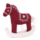 Schaukelpferd rot, 7x8 cm