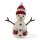 Schneemann, Mütze rot, Handschuhe, 10,5 cm