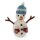 Schneemann, Mütze hellblau, Handschuhe, 10,5 cm