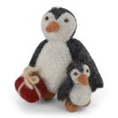 Pinguin mit Baby, 7,5 cm