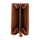 Kartenetui Vintage 10x7cm braun, Rindsleder