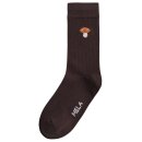 Socken Stickerei Pilz