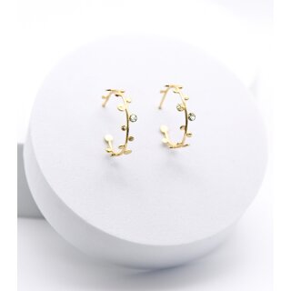 CREOLEN Punkte, Messing 18k vergoldet dm 2cm