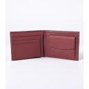GELDBÖRSE weinrot, Rindsleder 13x9,5cm