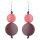 Ohrringe multicolor beere-koralle, Tagua