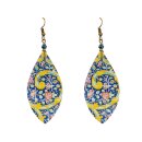 Ohrringe Long Drop XL Floral, Fliese