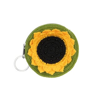 Hakeltaschchen SONNENBLUME mit Schlusselring verschiedene Fa