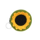 Hakeltaschchen SONNENBLUME mit Schlusselring verschiedene Fa