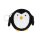 Hakeltaschchen PINGUIN mit Schlusselring verschiedene Farben