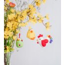 ANHÄNGER Hahn, Filz, bunt, 8,5xH7cm