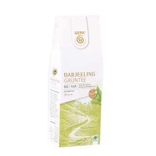 Bio Darjeeling Grüntee 100g , Ersatz für 86085, GEPA Design