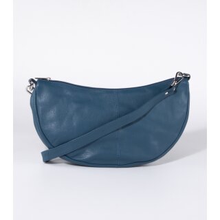 TASCHE Crossbody M petrol, Rindsleder H19 x B28 x T8cm