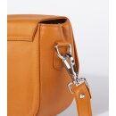SATTELTASCHE orange, Rindsleder H20 x B25 x T9,5cm