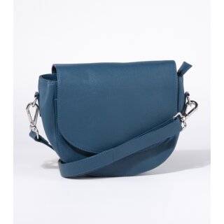 SATTELTASCHE petrol, Rindsleder H20 x B25 x T9,5cm