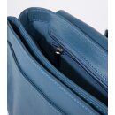 SATTELTASCHE petrol, Rindsleder H20 x B25 x T9,5cm