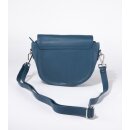 SATTELTASCHE petrol, Rindsleder H20 x B25 x T9,5cm