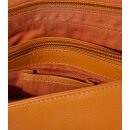TASCHE Fächer orange, Rindsleder H30 x B27 x T10cm