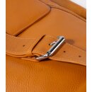 TASCHE Fächer orange, Rindsleder H30 x B27 x T10cm