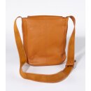 TASCHE Fächer orange, Rindsleder H30 x B27 x T10cm