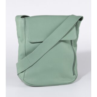 TASCHE Fächer mint, Rindsleder H30 x B27 x T10cm