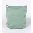 TASCHE Fächer mint, Rindsleder H30 x B27 x T10cm