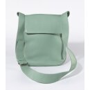 TASCHE Fächer mint, Rindsleder H30 x B27 x T10cm
