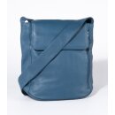 TASCHE Fächer petrol, Rindsleder H30 x B27 x T10cm