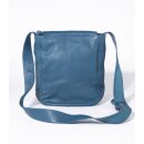 TASCHE Fächer petrol, Rindsleder H30 x B27 x T10cm